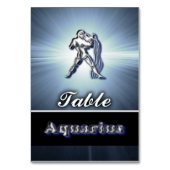 Aquarius Tischnummer (Vorderseite)