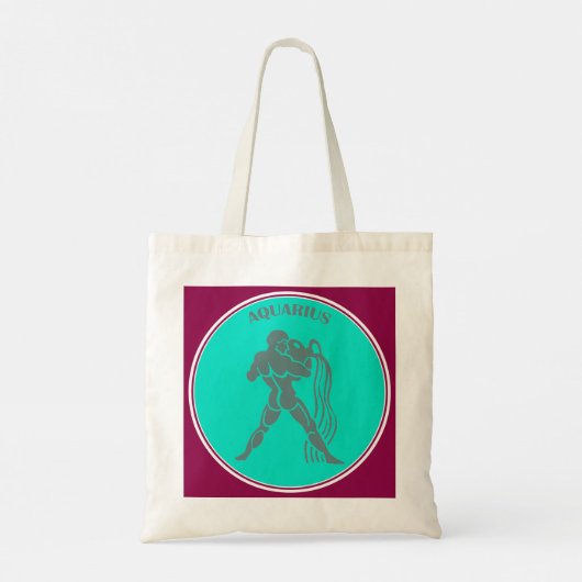 Aquarius Tote Bag Tragetasche (Rückseite)