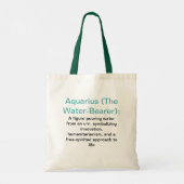 Aquarius Tote Bag Tragetasche (Rückseite)