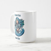 Aquarius Traits and Dates | Personalized Kaffeetasse (Vorderseite Links)