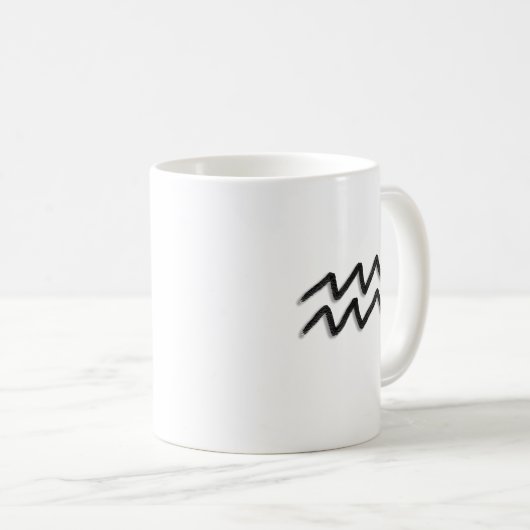 Aquarius Traits and Dates | Water Bearer Kaffeetasse (VorderseiteRechts)