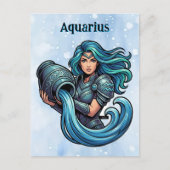 Aquarius Traits, Dates and Energy Postkarte (Vorderseite)