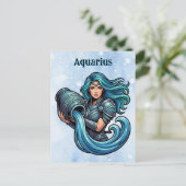 Aquarius Traits, Dates and Energy Postkarte (Stehend Vorderseite)