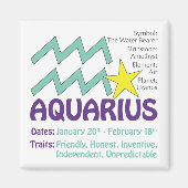 Aquarius Traits Magnet (Vorne)