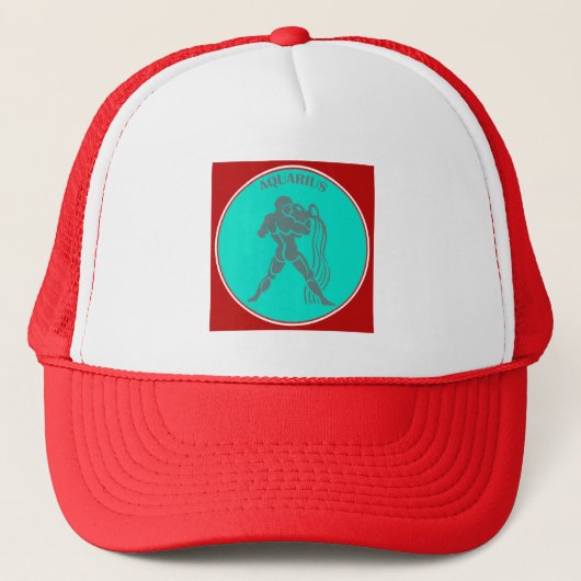 Aquarius Trucker Hat Truckerkappe (Vorderseite)