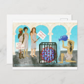 Aquarius und der Virus Postkarte (Vorne/Hinten)