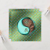 Aquarius und Erddrache Karte (Vorderseite/Rückseite Beispiel)