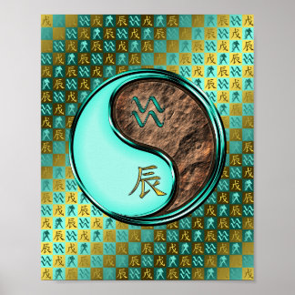 Aquarius und Erddrache Poster