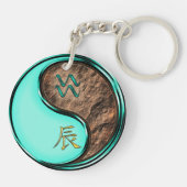 Aquarius und Erddrache Schlüsselanhänger (Rückseite)