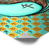 Aquarius und Erdpferd Poster (Ecke)