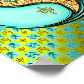 Aquarius und Feueraffe Poster (Ecke)