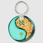Aquarius und Feueraffe Schlüsselanhänger (Rückseite)