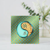 Aquarius und Feuerdrache Karte (Stehend Vorderseite)