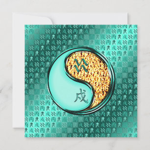 Aquarius und Feuerhund Karte