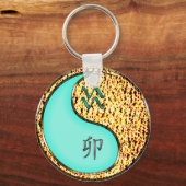 Aquarius und Feuerkaninchen Schlüsselanhänger (Rückseite)