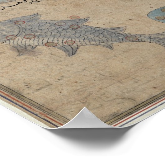 Aquarius und Fische Poster (Ecke)