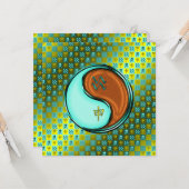 Aquarius und Holzaffe Karte (Vorderseite/Rückseite Beispiel)