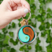 Aquarius und Holzaffe Schlüsselanhänger (Hand)