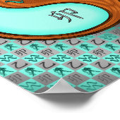 Aquarius und Holzkaninchen Poster (Ecke)