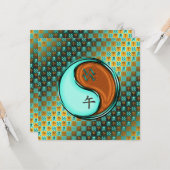 Aquarius und Holzpferd Karte (Vorderseite/Rückseite Beispiel)