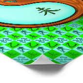 Aquarius und Holzziege Poster (Ecke)