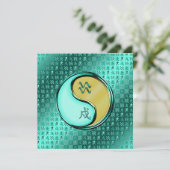 Aquarius und Metallhund Karte (Stehend Vorderseite)
