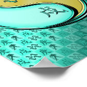 Aquarius und Metallhund Poster (Ecke)