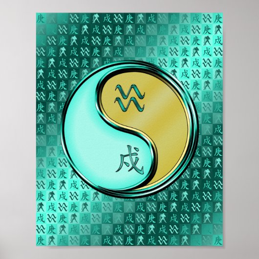 Aquarius und Metallhund Poster (Vorne)