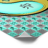 Aquarius und Metallkaninchen Poster (Ecke)