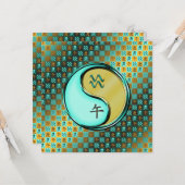 Aquarius und Metallpferd Karte (Vorderseite/Rückseite Beispiel)