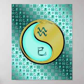Aquarius und Metallschlange Poster