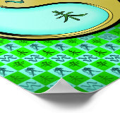 Aquarius und Metallziege Poster (Ecke)