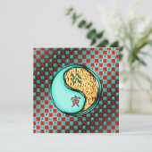 Aquarius und Tiger Karte (Stehend Vorderseite)