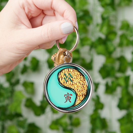 Aquarius und Tiger Schlüsselanhänger (Hand)