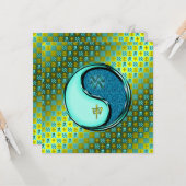 Aquarius und Wasseraffe Karte (Vorderseite/Rückseite Beispiel)