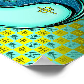 Aquarius und Wasseraffe Poster (Ecke)