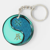 Aquarius und Wasserdrache Schlüsselanhänger (Rückseite)