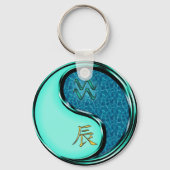 Aquarius und Wasserdrache Schlüsselanhänger (Rückseite)