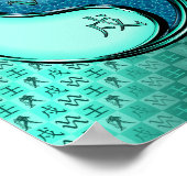 Aquarius und Wasserhund Poster (Ecke)