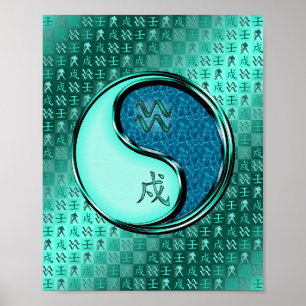 Aquarius und Wasserhund Poster