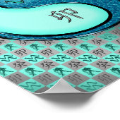 Aquarius und Wasserkaninchen Poster (Ecke)