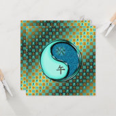 Aquarius und Wasserpferd Karte (Vorderseite/Rückseite Beispiel)