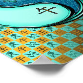 Aquarius und Wasserpferd Poster (Ecke)