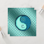 Aquarius und Wasserschlange Karte (Vorderseite/Rückseite Beispiel)