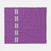 Aquarius Unterschreiben auf fuchsienrosa Camouflag Fleecedecke (Vorderseite (Horizontal))