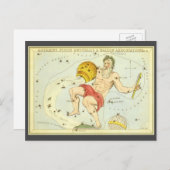 Aquarius, Vintage Konstellation, Uranischer Spiege Postkarte (Vorne/Hinten)