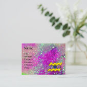 AQUARIUS, violett, lila goldgelb Visitenkarte (Stehend Vorderseite)