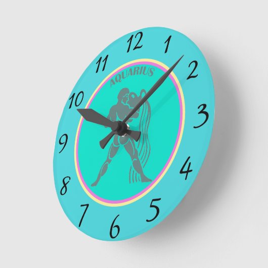 Aquarius Wall Clock Runde Wanduhr (Winkel)