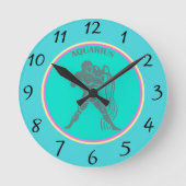 Aquarius Wall Clock Runde Wanduhr (Vorderseite)