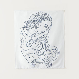 Aquarius Wandteppich